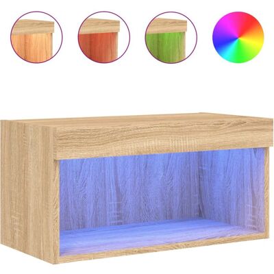 vidaXL 837131 Sonoma Eichen TV-Schrank mit LED-Lichtern vidaXL 837131 Sonoma Eichen TV-Schrank mit LED-Lichtern