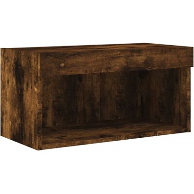 vidaXL TV-Schrank mit LED-Lichtern - Räuchereiche - 60x30x30 cm - TV Typ vidaXL TV-Schrank mit LED-Lichtern - Räuchereiche - 60x30x30 cm - TV Typ