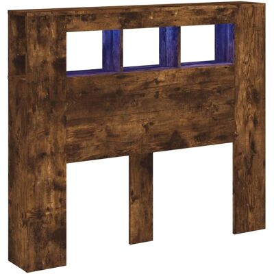 vidaXL LED Hoofdbord Rookeik - Hoofdbord, Rookeik, 120x103.5cm vidaXL LED Hoofdbord Rookeik - Hoofdbord, Rookeik, 120x103.5cm