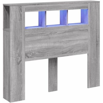vidaXL LED-Kopfteil Artisan-Eiche Grau Sonoma 120x103.5 cm Bettkopf vidaXL LED-Kopfteil Artisan-Eiche Grau Sonoma 120x103.5 cm Bettkopf