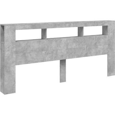 vidaXL Beton Grau LED-Kopfteil - Kopfteil vidaXL Beton Grau LED-Kopfteil - Kopfteil