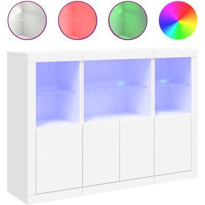 vidaXL 3209107 Weiß LED Sideboard - Wohnzimmer Möbel vidaXL 3209107 Weiß LED Sideboard - Wohnzimmer Möbel