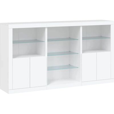 vidaXL Weiße LED-Sideboard - Sideboard - Modernes Design mit RGB-Lichtern vidaXL Weiße LED-Sideboard - Sideboard - Modernes Design mit RGB-Lichtern