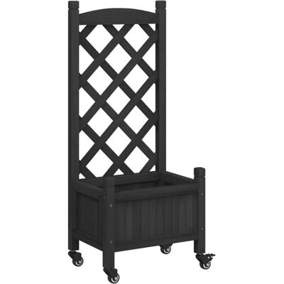 vidaXL Gartengefäß mit Rankgitter - Gartenpflanzer vidaXL Gartengefäß mit Rankgitter - Gartenpflanzer
