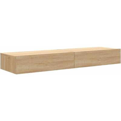 vidaXL Sonoma Eichen TV-Schrank 2 Stück - TV Schrank vidaXL Sonoma Eichen TV-Schrank 2 Stück - TV Schrank