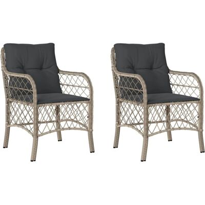 Tuinmeubels met kussens - Lichtgrijs - Tuinstoelen Tuinmeubels met kussens - Lichtgrijs - Tuinstoelen