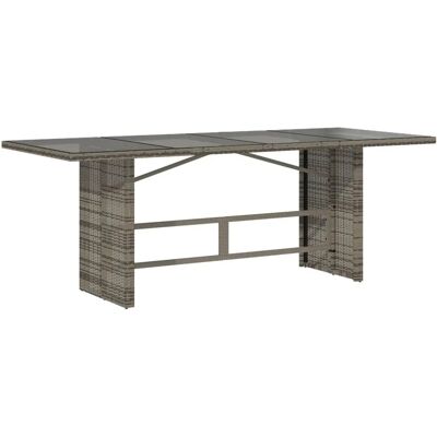 vidaXL Tuin Tafel met Glazen Blad - Buitenmeubilair vidaXL Tuin Tafel met Glazen Blad - Buitenmeubilair