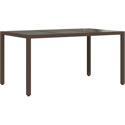 vidaXL Tuin Tafel - Glastype Bruin - Tuinmeubilair vidaXL Tuin Tafel - Glastype Bruin - Tuinmeubilair