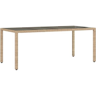 vidaXL Gartentisch - 190x90x75 cm - Beige vidaXL Gartentisch - 190x90x75 cm - Beige