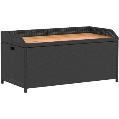 vidaXL Aufbewahrungsbank Schwarz - Outdoor Aufbewahrung und Sitzgelegenheit vidaXL Aufbewahrungsbank Schwarz - Outdoor Aufbewahrung und Sitzgelegenheit