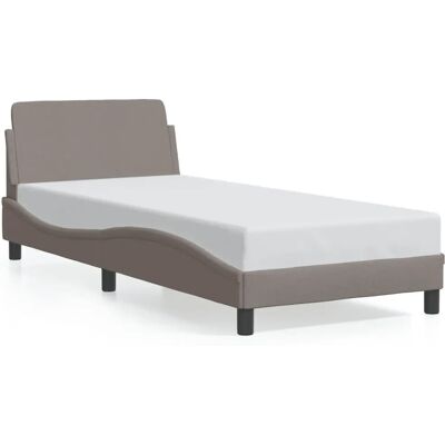 vidaXL Bettgestell 373129 - Taupe Unterstützung Latten Modernes Design vidaXL Bettgestell 373129 - Taupe Unterstützung Latten Modernes Design