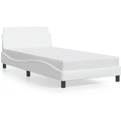 VidaXL Bettgestell - Weiß - Langlebige Kunstleder - Modernes Design VidaXL Bettgestell - Weiß - Langlebige Kunstleder - Modernes Design