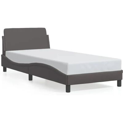 VidaXL 373141 Grijze Bedframe met Ondersteuningspoten - Bedframe VidaXL 373141 Grijze Bedframe met Ondersteuningspoten - Bedframe