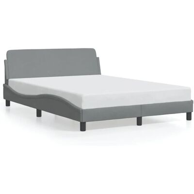 Vidaxl Structure de lit 373145 - Gris Tissu 120x200 cm - Publicité Vidaxl Structure de lit 373145 - Gris Tissu 120x200 cm - Publicité