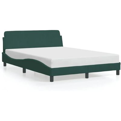 vidaXL 373175 Bettgestell - Samt, dunkelgrün, 140x190cm - Bettgestell vidaXL 373175 Bettgestell - Samt, dunkelgrün, 140x190cm - Bettgestell