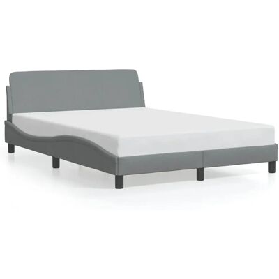 VidaXL 373185 Bettgestell - Hellgrau - Stützbeine - Modernes Design - Schlafzimmermöbel VidaXL 373185 Bettgestell - Hellgrau - Stützbeine - Modernes Design - Schlafzimmermöbel