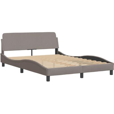 vidaXL Bettgestell - Taupe, 140x200 cm - Bettgestell vidaXL Bettgestell - Taupe, 140x200 cm - Bettgestell