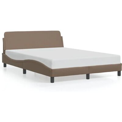 vidaXL Bettgestell mit Kopfteil - Kunstleder - 140x200 cm - Bettrahmen vidaXL Bettgestell mit Kopfteil - Kunstleder - 140x200 cm - Bettrahmen