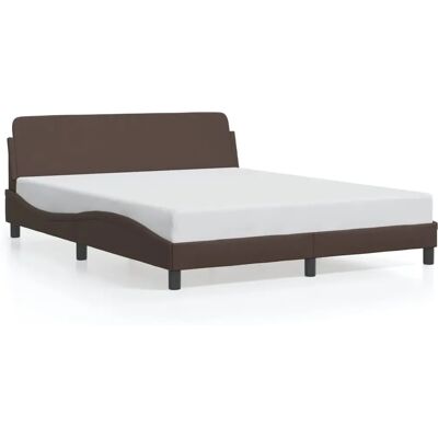 vidaXL Bettgestell mit Kopfteil - Modern 160x200cm vidaXL Bettgestell mit Kopfteil - Modern 160x200cm