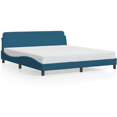 VidaXL 373236 Bettgestell - Samtblå - Modern Stil VidaXL 373236 Bettgestell - Samtblå - Modern Stil