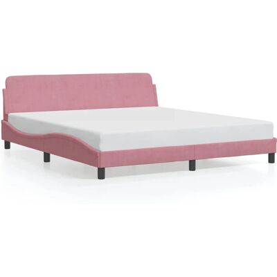 VidaXL 373237 Rosa Samtbettrahmen - Bettgestell VidaXL 373237 Rosa Samtbettrahmen - Bettgestell