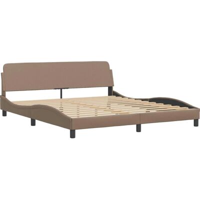 vidaXL Bettgestell mit Kopfteil - Modernes Wellen-Design - Bettart vidaXL Bettgestell mit Kopfteil - Modernes Wellen-Design - Bettart