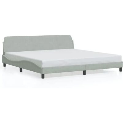 VidaXL 373252 estructura de cama - Terciopelo, Patas de soporte, Diseño ondulado - Estructura de cama VidaXL 373252 estructura de cama - Terciopelo, Patas de soporte, Diseño ondulado - Estructura de cama