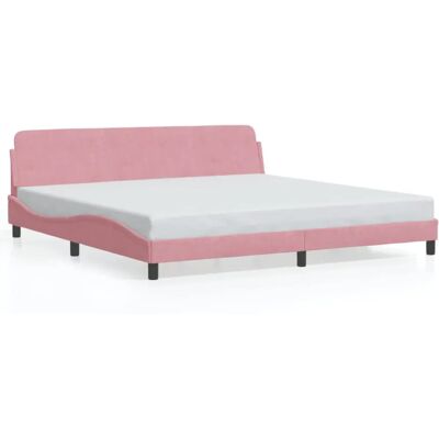 Estructura de cama VidaXL - Terciopelo Rosa 200x200cm - Estructura de cama Estructura de cama VidaXL - Terciopelo Rosa 200x200cm - Estructura de cama