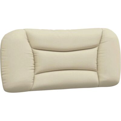 vidaXL Hoofdbordkussen Crème 90 cm Stof - Hoofdbord Kussen vidaXL Hoofdbordkussen Crème 90 cm Stof - Hoofdbord Kussen