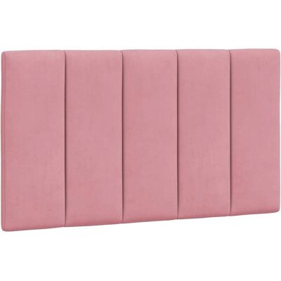 VIDAXL Roze Fluwelen Hoofdbordkussen - Hoofdbordondersteuning VIDAXL Roze Fluwelen Hoofdbordkussen - Hoofdbordondersteuning