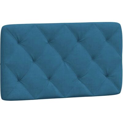 VidaXL Hoofdbord - Blau Fluweel - 80cm Bed - Klassiek Design VidaXL Hoofdbord - Blau Fluweel - 80cm Bed - Klassiek Design