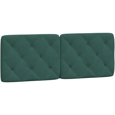 vidaXL Hoofdbordkussen Donkergroen - Kussen, Fluweel, 120 cm, Ondersteuning, Klassiek vidaXL Hoofdbordkussen Donkergroen - Kussen, Fluweel, 120 cm, Ondersteuning, Klassiek