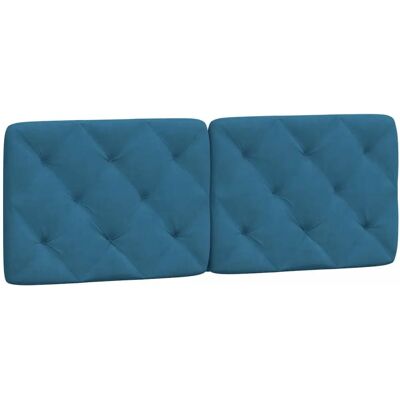 vidaXL Hoofdbordkussen Blauw - Hoofdbord - Blauw vidaXL Hoofdbordkussen Blauw - Hoofdbord - Blauw