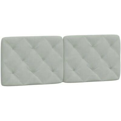 vidaXL Kussen hoofdbord Lichtgrijs - Headboard vidaXL Kussen hoofdbord Lichtgrijs - Headboard