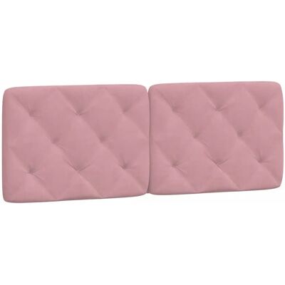 vidaXL 374732 Hoofdbord Pink Fluweel 140cm - Hoofdbord vidaXL 374732 Hoofdbord Pink Fluweel 140cm - Hoofdbord