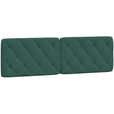 VidaXL Hoofdbord Donkergroen - Gepoederd fluwelen bedpaneel VidaXL Hoofdbord Donkergroen - Gepoederd fluwelen bedpaneel