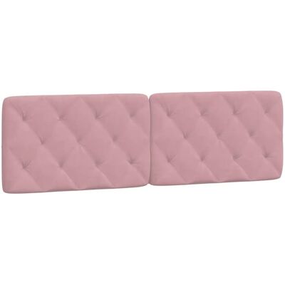VidaXL Roze Hoofdbord - Elegante Fluwelen Ondersteuning VidaXL Roze Hoofdbord - Elegante Fluwelen Ondersteuning