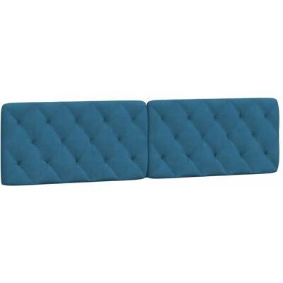 VidaXL Hoofdbord Blauw - Elegante Velluto Kussen VidaXL Hoofdbord Blauw - Elegante Velluto Kussen