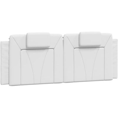 VidaXL Kopfteil - 120cm - Weiß - Kunstleder - Klassisch VidaXL Kopfteil - 120cm - Weiß - Kunstleder - Klassisch