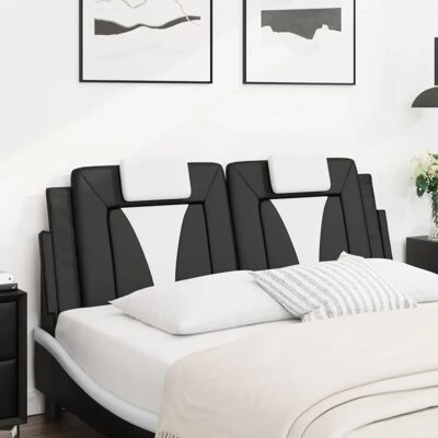 vidaXL Kussen voor hoofdeinde - Zwart en wit - 120 cm vidaXL Kussen voor hoofdeinde - Zwart en wit - 120 cm