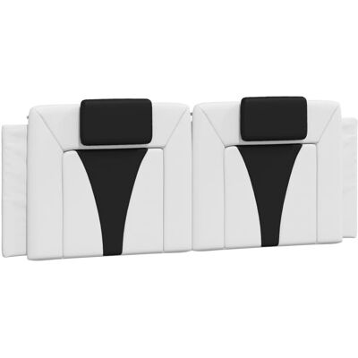 vidaXL Kopfteil-Kissen -Braun Weiß Schwarz - Kopfteil vidaXL Kopfteil-Kissen -Braun Weiß Schwarz - Kopfteil