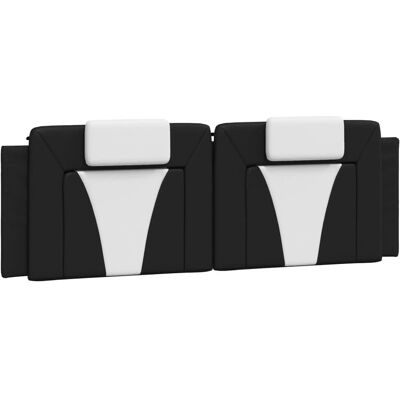 vidaXL Kopfteil-Kissen -Braun Kunstleder 160 cm vidaXL Kopfteil-Kissen -Braun Kunstleder 160 cm