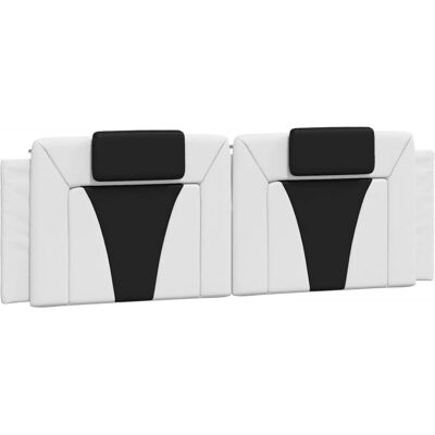 VidaXL Kopfteil - Kunstleder, 160cm, Schwarz & Weiß - Kopfteil VidaXL Kopfteil - Kunstleder, 160cm, Schwarz & Weiß - Kopfteil
