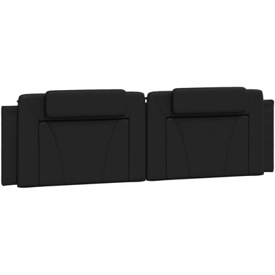 vidaXL Kopfteil - 180 cm Schwarz - Elegantes Kunstleder vidaXL Kopfteil - 180 cm Schwarz - Elegantes Kunstleder