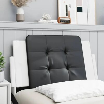 vidaXL Kopfteil-Kissen Kunstleder Schwarz Weiß 90cm vidaXL Kopfteil-Kissen Kunstleder Schwarz Weiß 90cm