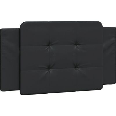 VidaXL Kopfteil-Kissen - Kunstleder Schwarz - 100cm - Kopfteil/Fußteil VidaXL Kopfteil-Kissen - Kunstleder Schwarz - 100cm - Kopfteil/Fußteil
