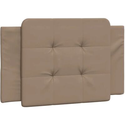 VidaXL Kopfteile - Cappuccino - Kunstleder - 100x3x48 cm - Kopfteil VidaXL Kopfteile - Cappuccino - Kunstleder - 100x3x48 cm - Kopfteil
