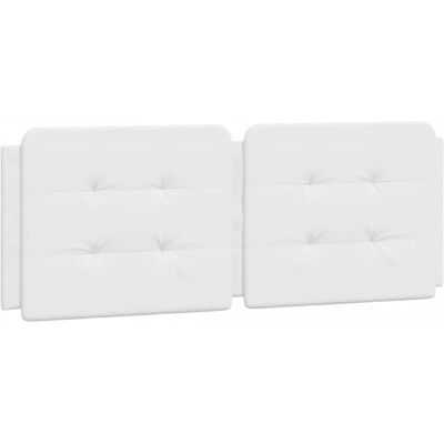 VIDAXL Wit Kunstleer Hoofdbord Kussen - 140cm VIDAXL Wit Kunstleer Hoofdbord Kussen - 140cm