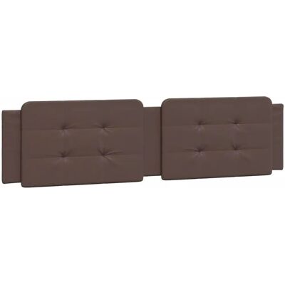 Vidaxl Bruine Beklede Faux Lederen Hoofdbord - Bed Headboard Vidaxl Bruine Beklede Faux Lederen Hoofdbord - Bed Headboard