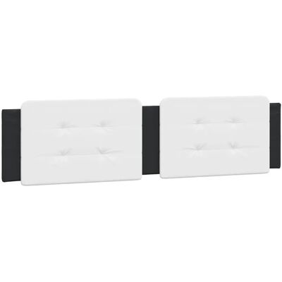 VidaXL Kopfteile - Schwarz, Weiß - Kopfteil, Bett, Polstert, Kunstleder VidaXL Kopfteile - Schwarz, Weiß - Kopfteil, Bett, Polstert, Kunstleder